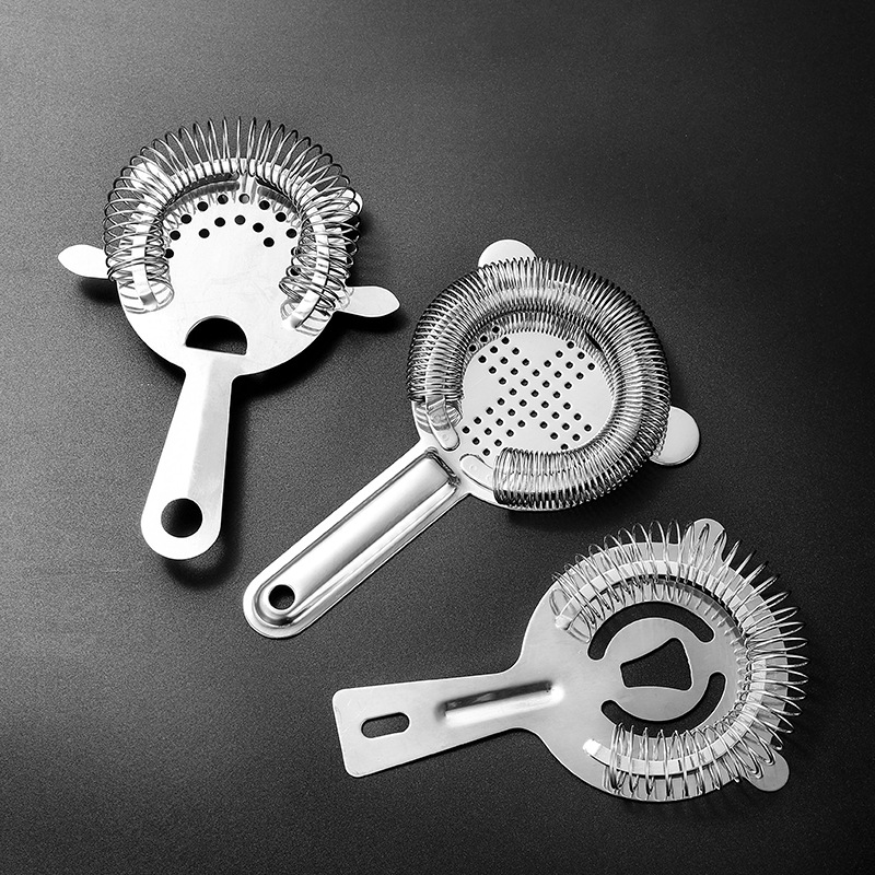 Cross New Stainless Steel Ice Filter Strainer Cocktail Cocktail Shaker Coffee Milk Tea Ice Block Bar Tool