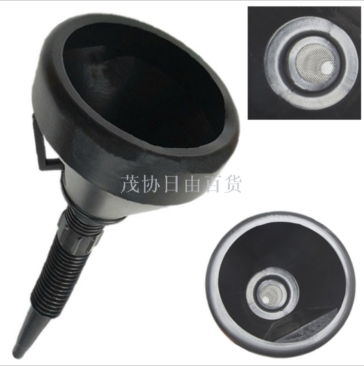 Fuel funnel car motorcycle fuel funnel gasoline oil fuel funnel thickened type with filter
