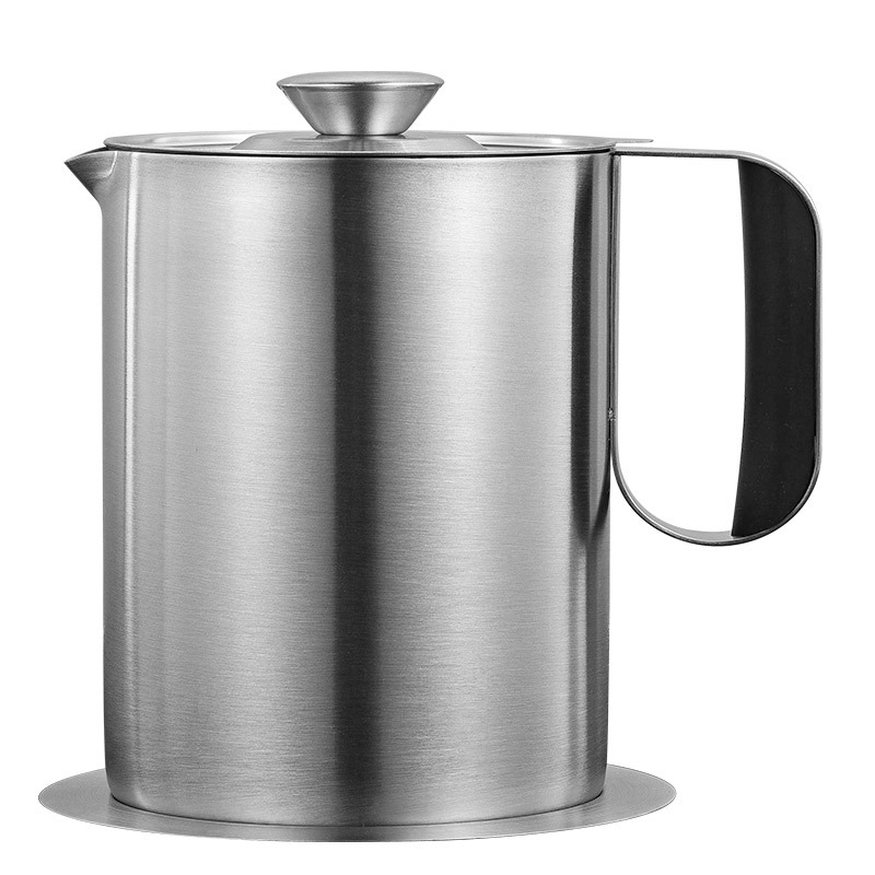 Filter Tank Kitchen 304 Stainless Steel Oiler Large Capacity Drain Lard Dregs Oil Separator Household Oil Bottle Large