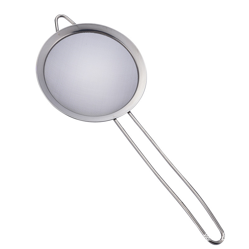 Stainless Steel Grease Trap Frying Filter Strainer Household Kitchen Fruit Milk Filter Screen Flour Sifter Oil Grid Wholesale