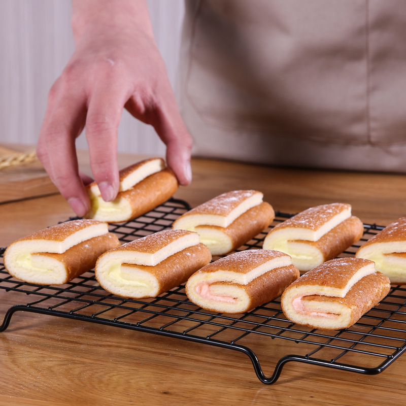 Cooling Rack Baking Cold Shelf Cake Bread Cooling Stand Rectangular Grid Fried Drain Oil Filtering Mesh Barbecue Stainless Steel