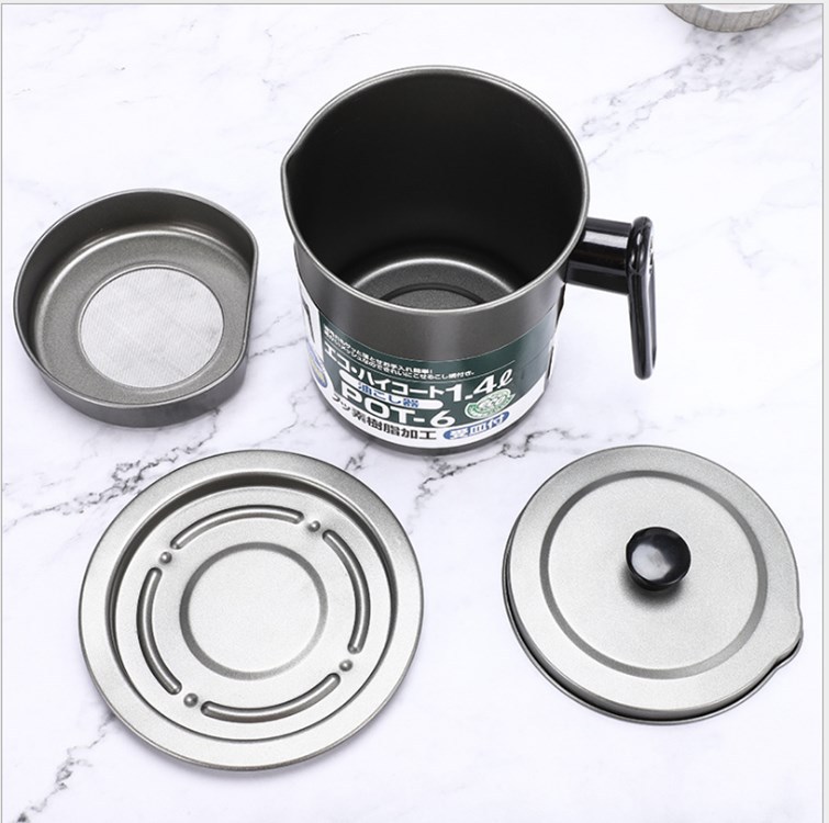 1.4L1.7L Oil Strainer Jug Oil Dispenser Household Kitchen Filter Leakproof Oil Pot Yiwu Export Kitchenware Hot Sale