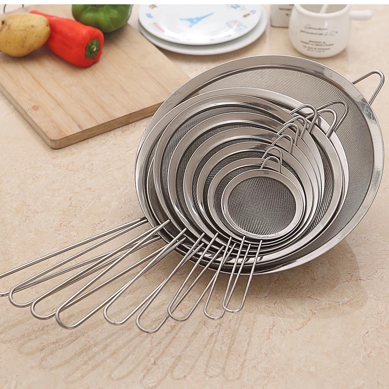 Wide Edge Straight Grain Twill Oil Grid Kitchen Oil Fishing Soybean Milk Bird&#039;s Nest Filtering Strainer 201 Stainless Steel Escape Net Surface