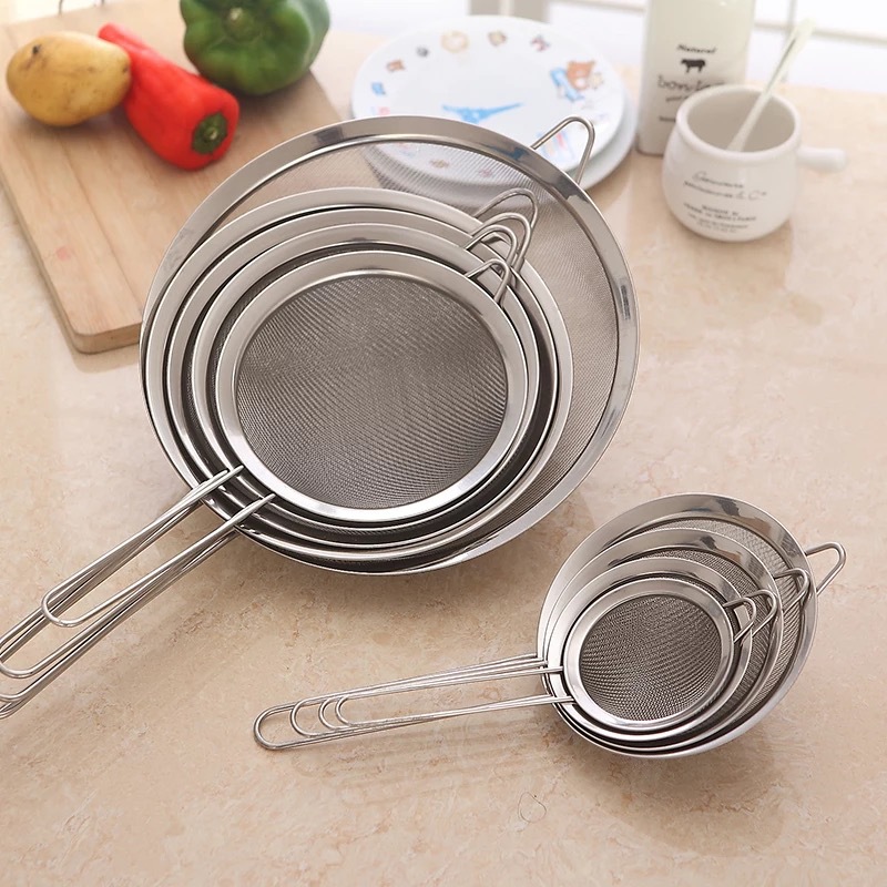 Wide Edge Straight Grain Twill Oil Grid Kitchen Oil Fishing Soybean Milk Bird&#039;s Nest Filtering Strainer 201 Stainless Steel Escape Net Surface