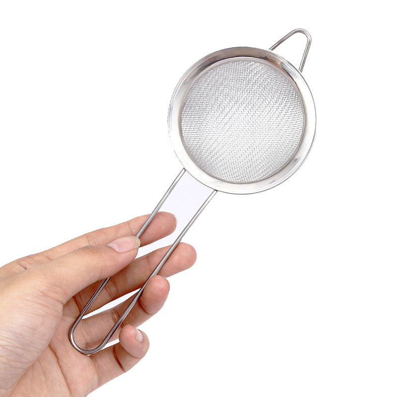 2020 Household Kitchen Utensils Stainless Steel Twill Grid Oil Grid Soy Milk and Juice Filter Colander Factory Wholesale