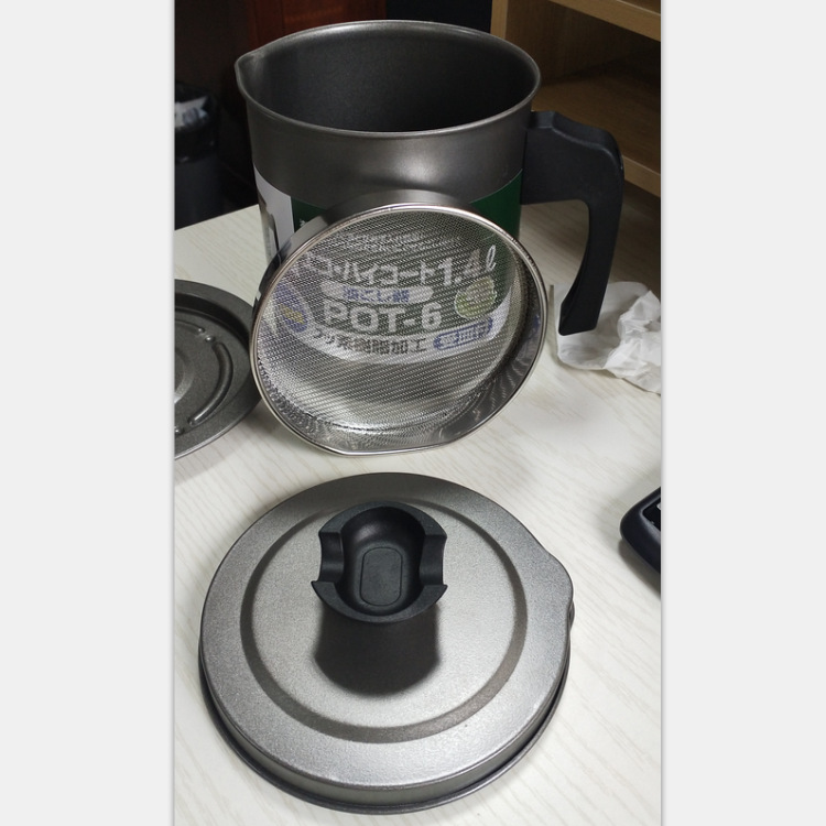 Household Hotel Kitchen Stainless Steel Oil Filtering Oil Bottle Lard Dregs Oil Storage Tank Export Order For Japanese Kitchenware