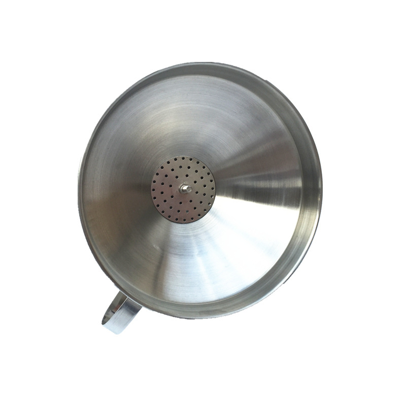 Jinbole Stainless Steel Funnel Filter Oil Leakage Cone Coffee Strainer Non-Magnetic Thickened Kitchen Gadget Factory Direct Sales