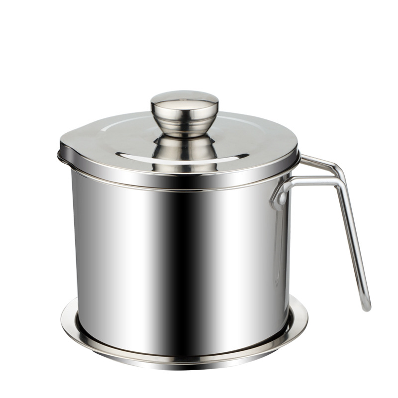 304 Stainless Steel Oiler Large Capacity Oil Bottle Kitchen Supplies Oil Storage Tank Household Oil Filtering Oil Pouring Jar Color