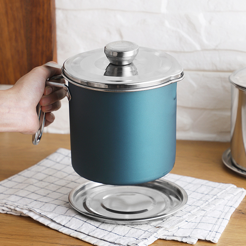 Ji Goodchef 304 Stainless Steel Oiler Kitchen Oil Tank Household with Lid Pour Oil Filtering Artifact Oil Leakage Storage Oil Bottle