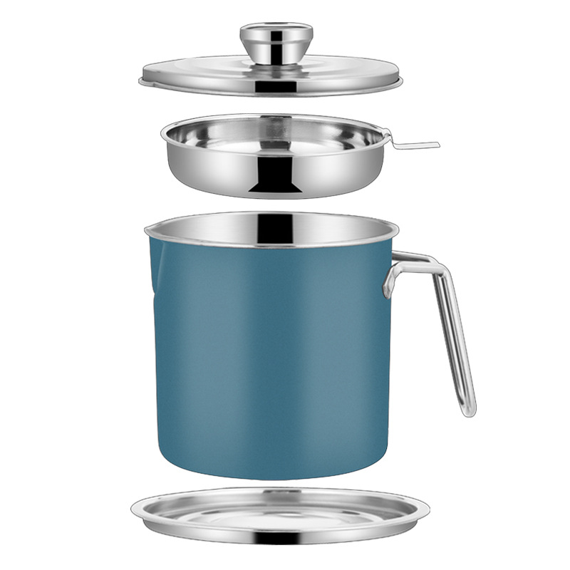 Ji Goodchef 304 Stainless Steel Oiler Kitchen Oil Tank Household with Lid Pour Oil Filtering Artifact Oil Leakage Storage Oil Bottle