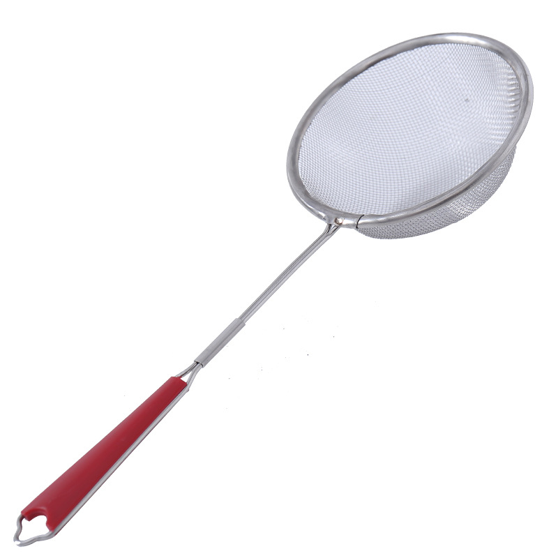Kitchen Stainless Steel Oil Filter Filtering Strainer Household Fruit Milk Hot Pot Screening Mesh Foam Strainer Spoon Kitchenware Supplies