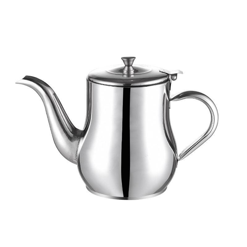 201 Stainless Steel Oiler Kitchen Oil Filter Cup Household Filter Screen Oil Jar Pot Oil Leakage Oil Storage Tank Large Capacity