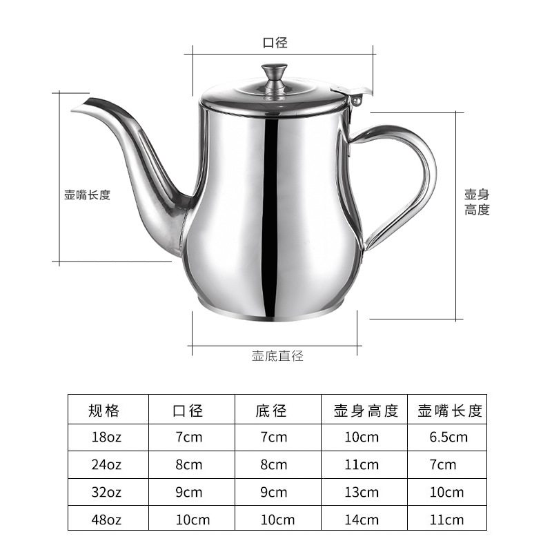 201 Stainless Steel Oiler Kitchen Oil Filter Cup Household Filter Screen Oil Jar Pot Oil Leakage Oil Storage Tank Large Capacity