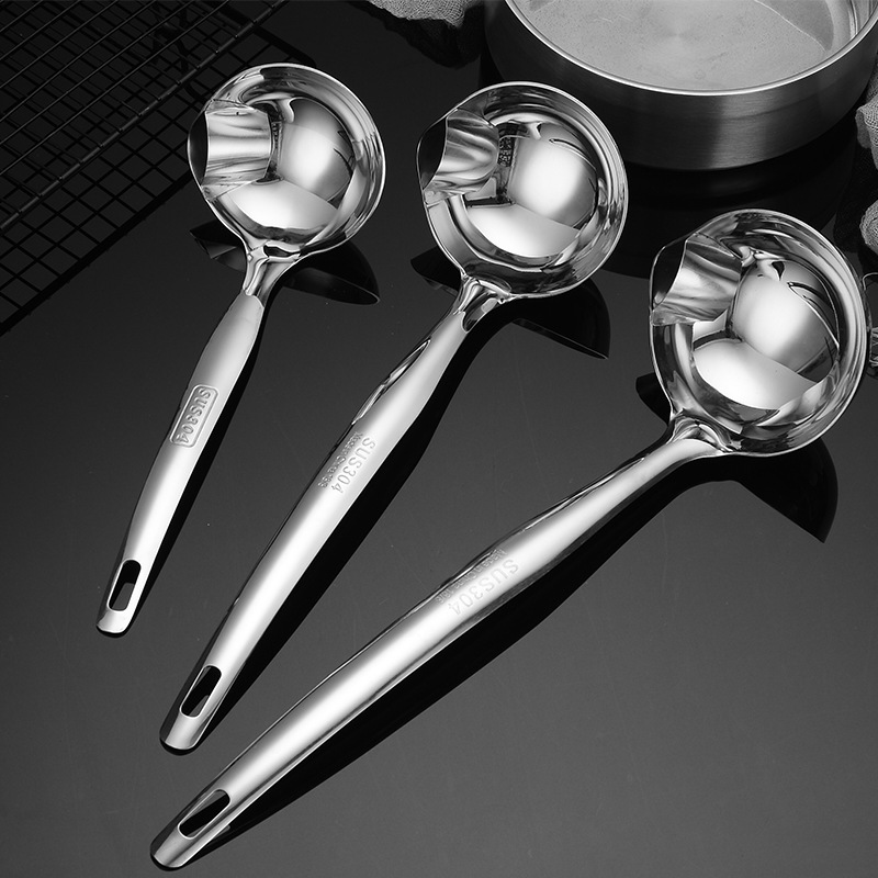 304 Stainless Steel Colander Water Filter Colander Dumplings Noodles Strainer Screening Mesh Oil Filter Fried Hot Pot Spoon Spoon Strainer Grease Strainer