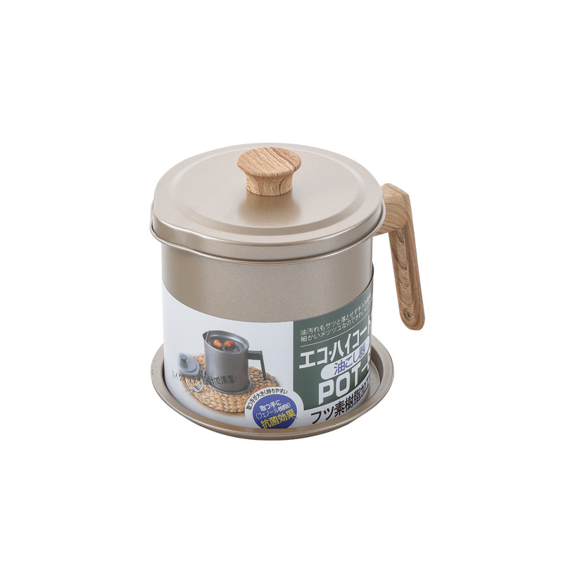 Exported to Japan Household Oil Can Filter Net Oil Storage Tank Stainless Steel Oil Drain Oil Filter Oil Residue Artifact Large Oil Bottle