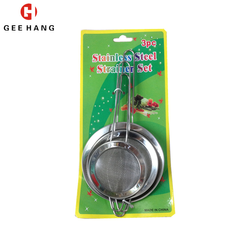3pcs Handle oilnet Stainless steel mesh oil filter single net