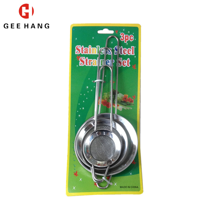 3pcs Handle oilnet Stainless steel mesh oil filter single net
