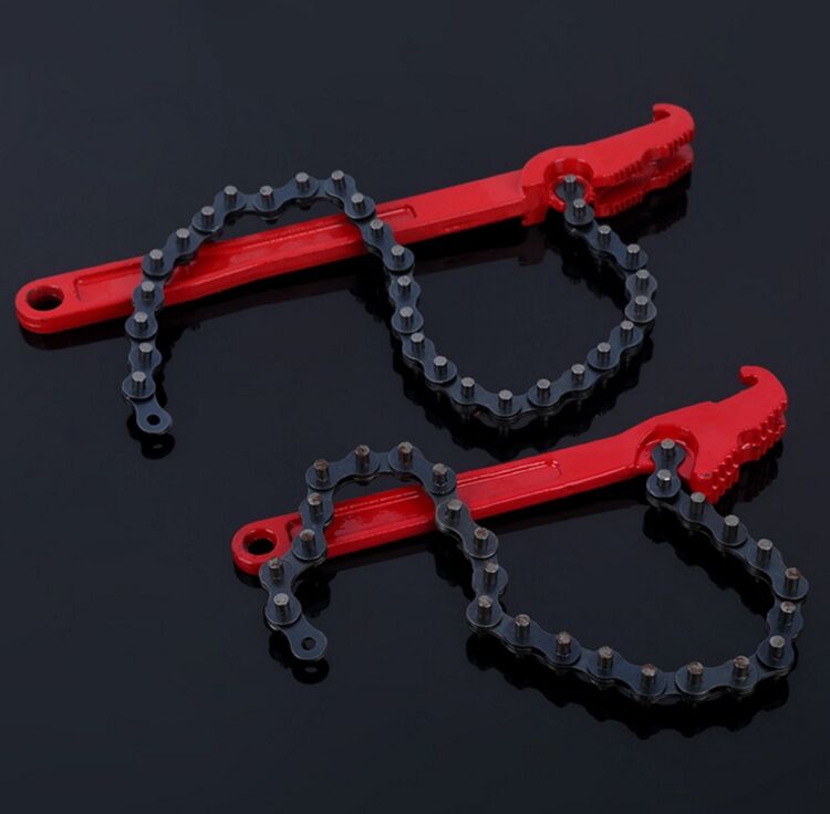 Oil filter element chain wrench filter oil compartment disassembly tool adjustable water purifier universal water pipe 