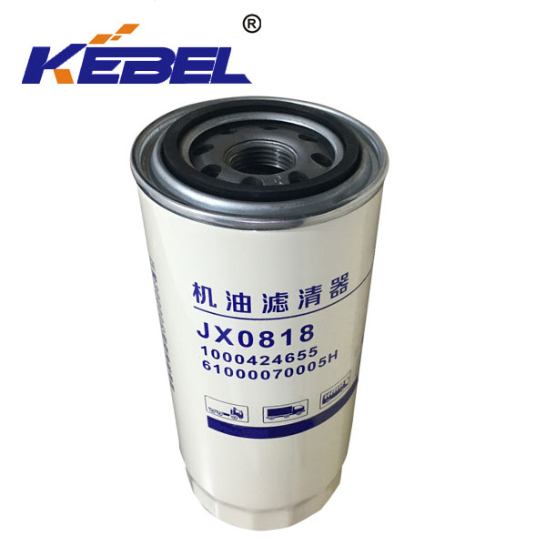 High quality oil filter JX0818 for truck 61000070005