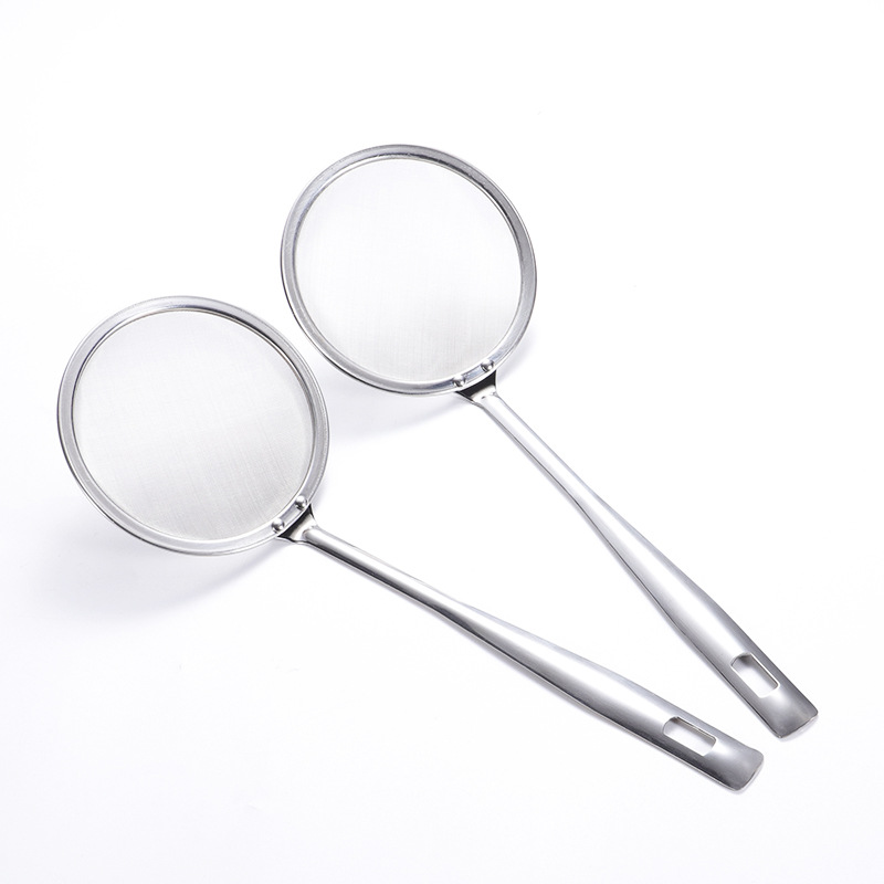 Oil Filtering Spoon 60 Mesh Strainer Oil Filter Soybean Milk Soybean Residue Filter Mesh Flour Sifting Baking Tools