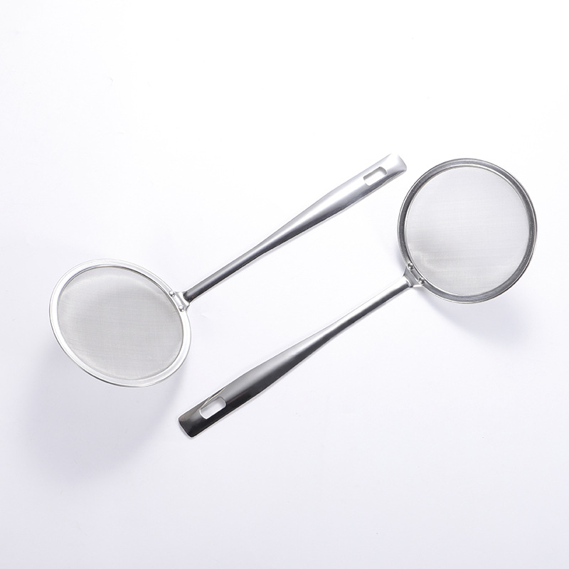 Oil Filtering Spoon 60 Mesh Strainer Oil Filter Soybean Milk Soybean Residue Filter Mesh Flour Sifting Baking Tools