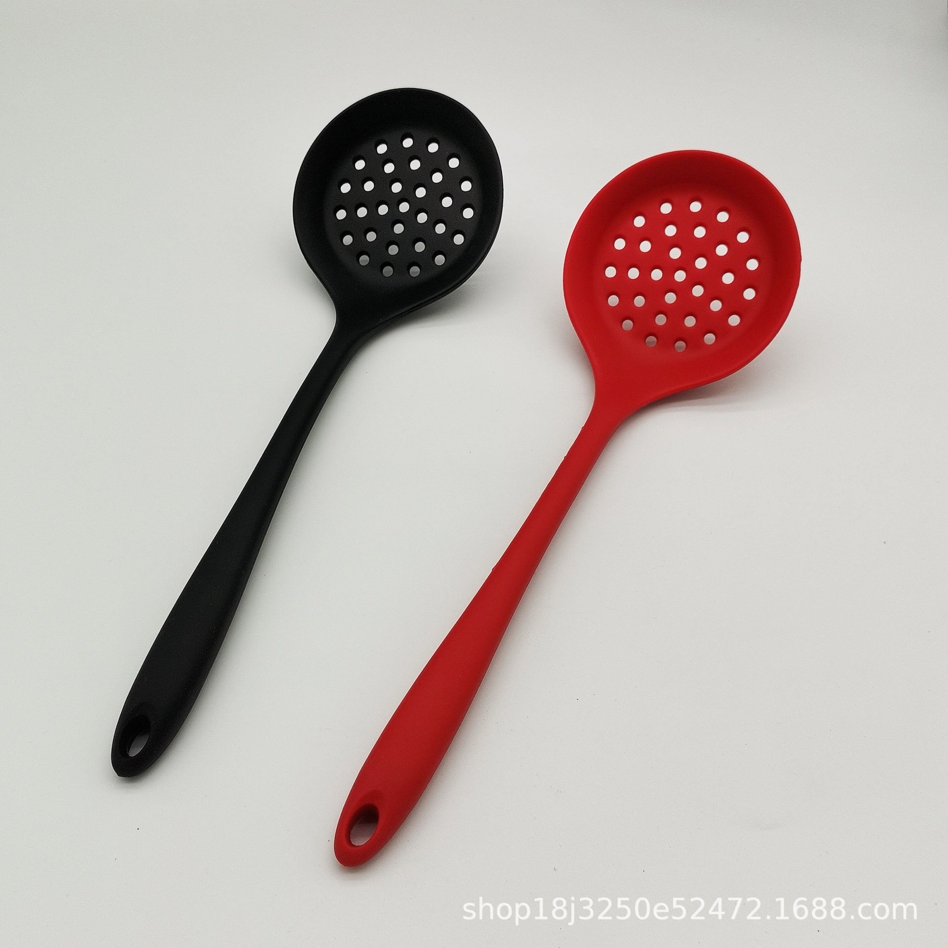 Silica Gel Strainer Silicone Strainer Ladle Oil Filter Oil Grid Integrated Kitchenware Strainer Non-Stick Pan Silicone Kitchen Tools