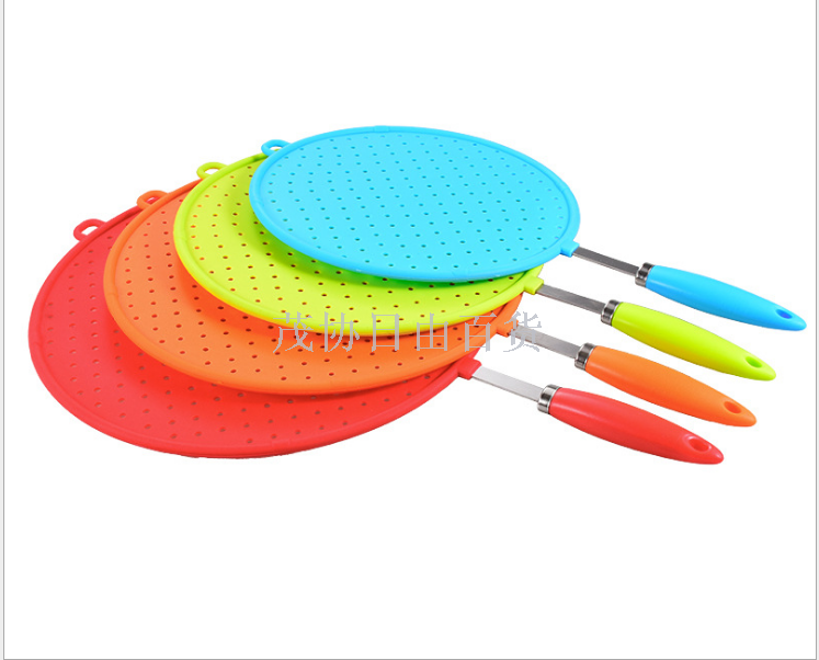 Silica gel oil filter mesh wash vegetables with silica gel oil patting mesh oil splash pot cover silica gel steaming