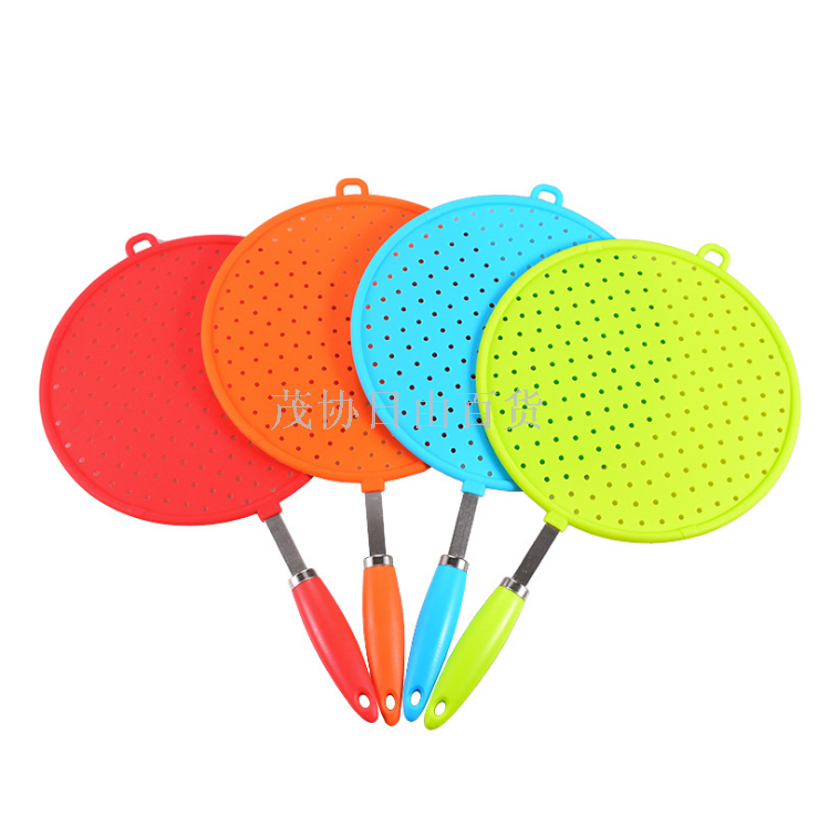 Silica gel oil filter mesh wash vegetables with silica gel oil patting mesh oil splash pot cover silica gel steaming