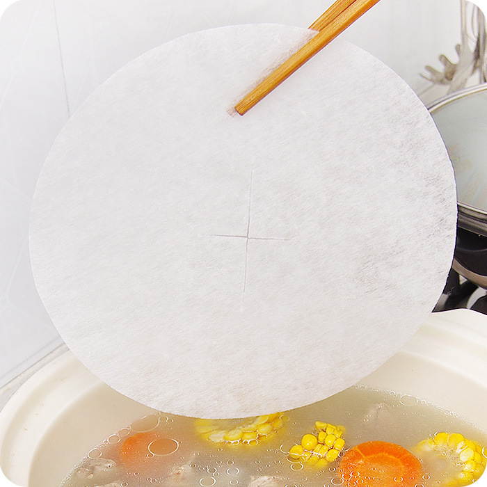 12-Piece Soup for Cooking and Drinking Oil-Absorbing Sheets Kitchen Edible Soup Fried Oil Filter Film for Baking Stew