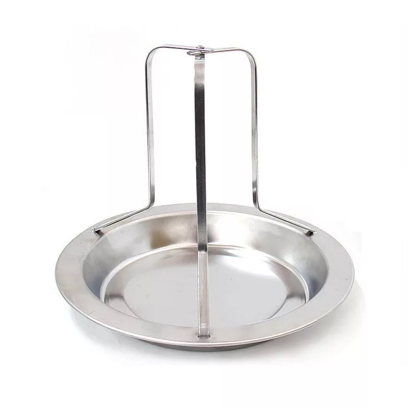Stainless Steel Roast Chicken Plate Detachable with Chassis Roast Chicken Rack Oil Filter Chicken Roaster Rack