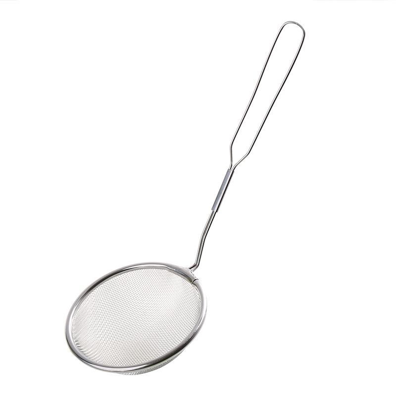 Kitchen Stainless Steel Skimmer Hanging Grease Ladle Oil Filter Household Oil Residue Small Strainer Strainer
