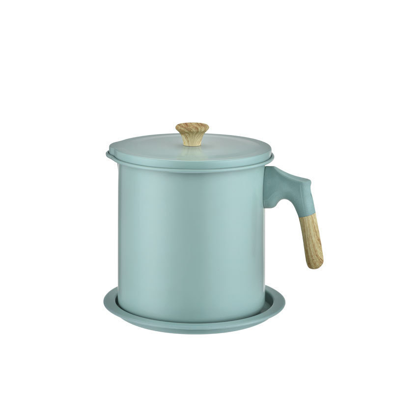 New Macaron Color Oil Strainer Jug Household Japanese Style Oil Separating Kernel Oil Filter Oil Storage Tank Large Capacity Stainless Steel Screen Filter