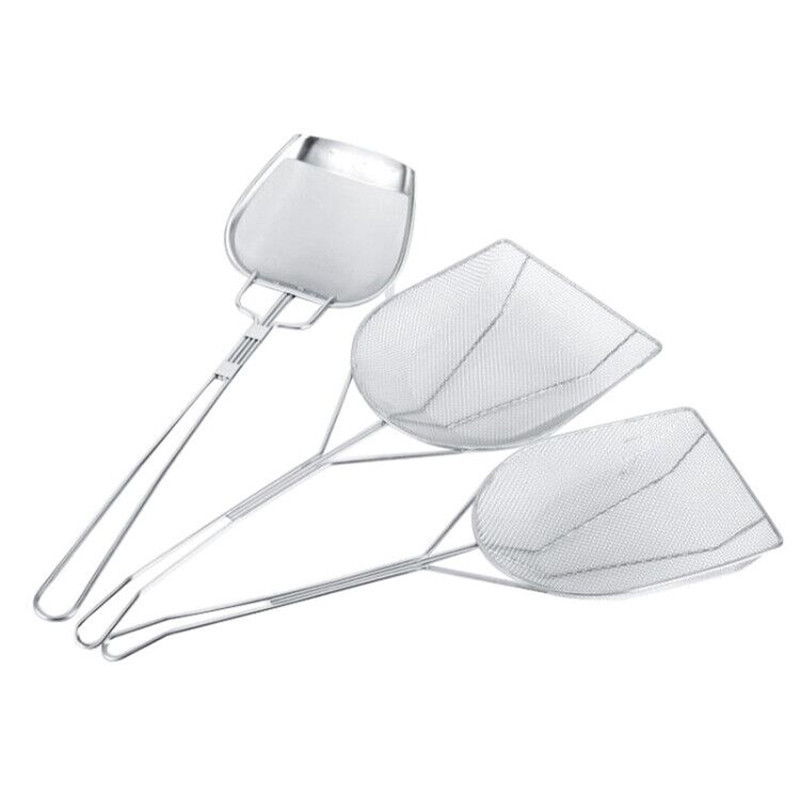 Square Oil Residue Shovel Slag Skimmer Residue Spoon Oil Filter Colander Oil Residue Net Chicken Chop Oil Filter