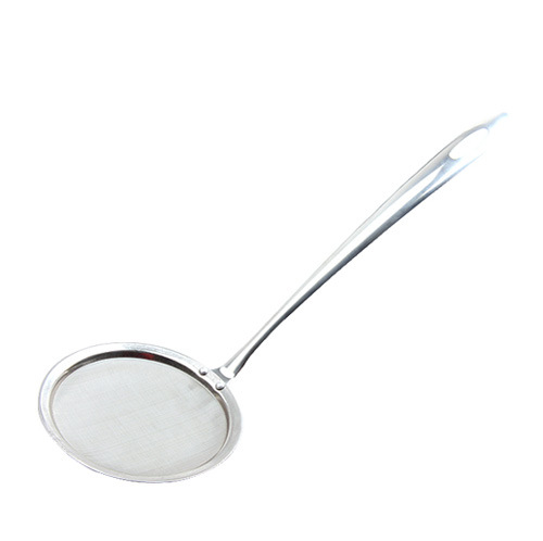 Japanese-Style Thickened Oil-Proof Colander Grease Fully Blocking Sundries over Ladle Oil Filter Mesh Grease Spoon Strainer Spoon-Medium