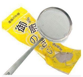 Japanese-Style Thickened Oil-Proof Colander Grease Fully Blocking Sundries over Ladle Oil Filter Mesh Grease Spoon Strainer Spoon-Medium