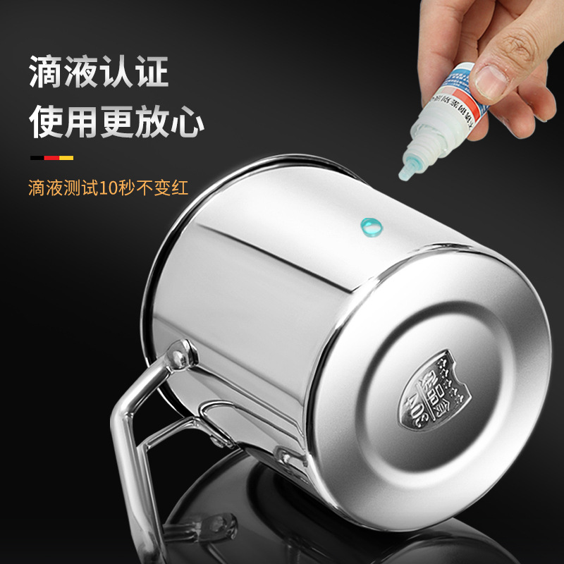 304 Stainless Steel Oil Draining Pot Household Large Capacity with Lid Filter Leakproof Oil Pot Oil Filter Oil Insulation Kitchen Oil Dispenser