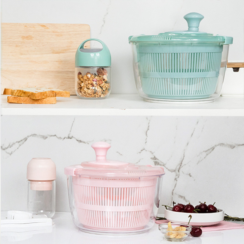Vegetable Washer Vegetable Salad Dehydrater Household Vegetable Washing and Draining Basket Fried Oil Filter Factory Direct Sales