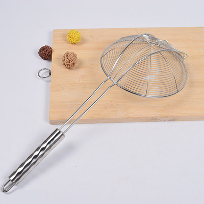 Stainless steel strainer hot pot spoon sieve sieve sieve sieve sieve Fried boil oil filter screen