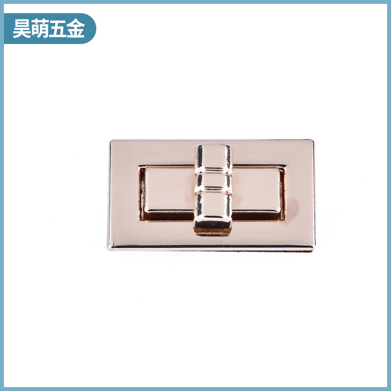 Factory Wholesale Customized Zinc Alloy Bag Women&#039;s Bag Hardware Accessories New Square Bamboo Joint Screw Lock