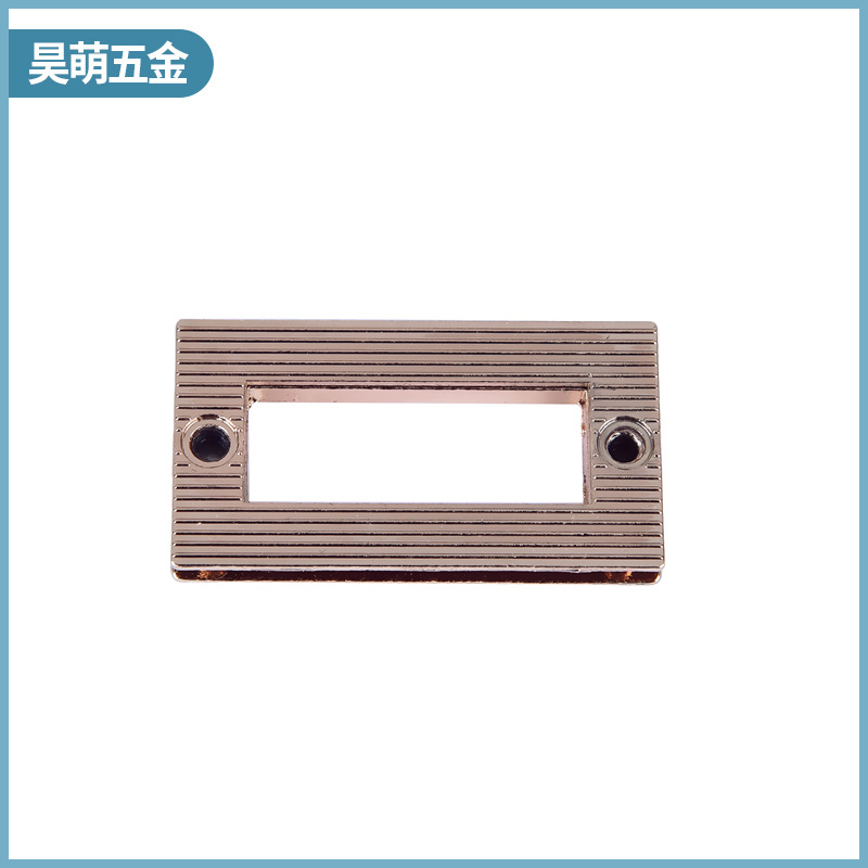 Factory Wholesale Customized Zinc Alloy Bag Women&#039;s Bag Hardware Accessories New Square Bamboo Joint Screw Lock