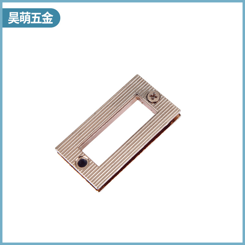 Factory Wholesale Customized Zinc Alloy Bag Women&#039;s Bag Hardware Accessories New Square Bamboo Joint Screw Lock