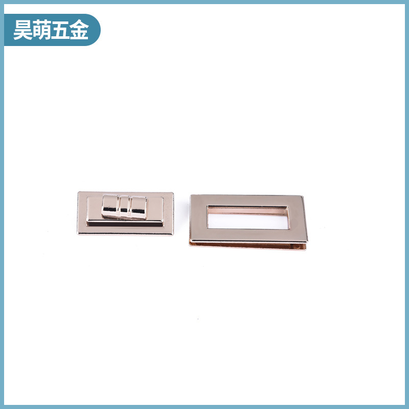 Factory Wholesale Customized Zinc Alloy Bag Women&#039;s Bag Hardware Accessories New Square Bamboo Joint Screw Lock