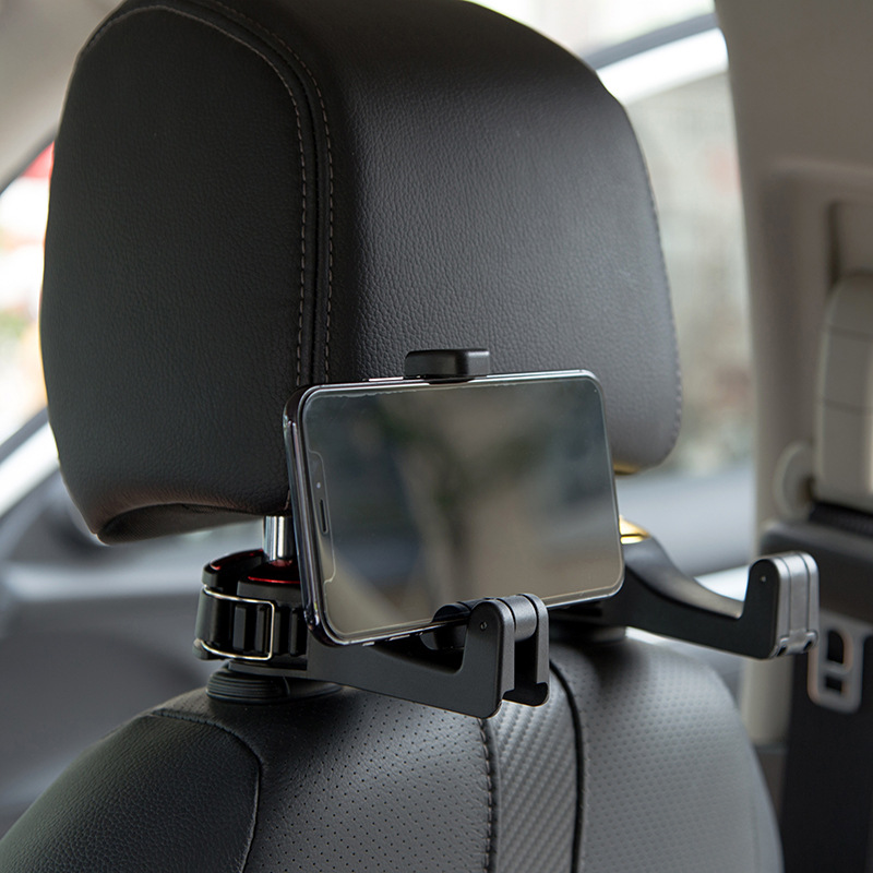 Car Hook Chair Back Hook Lock Buckle Creative Hook Car Multifunctional Rear Car Mobile Phone Holder Hook