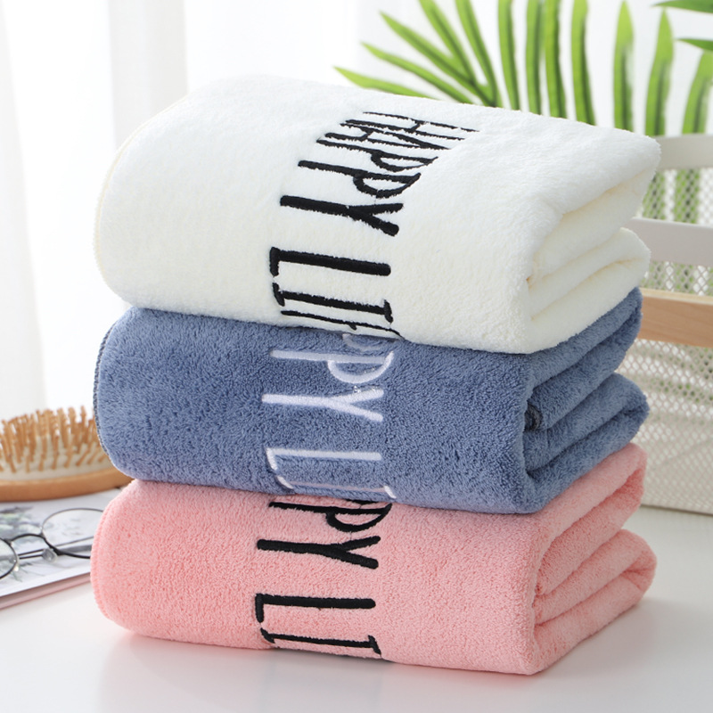High Density Coral Fleece Towel Can Be Cut Locked and Wrapped Superfine Fiber Beauty Gift Present Towel Customized Whole