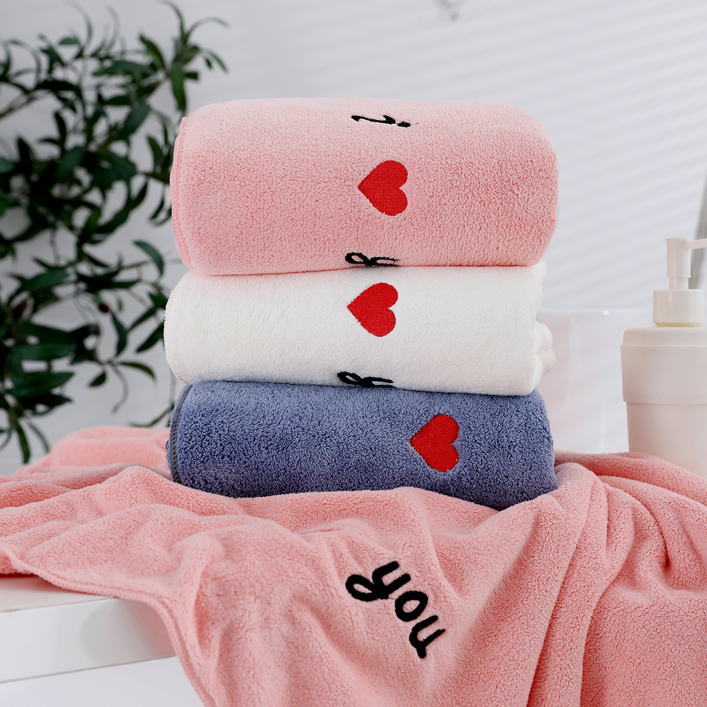 High Density Coral Fleece Towel Can Be Cut Locked and Wrapped Superfine Fiber Beauty Gift Present Towel Customized Whole