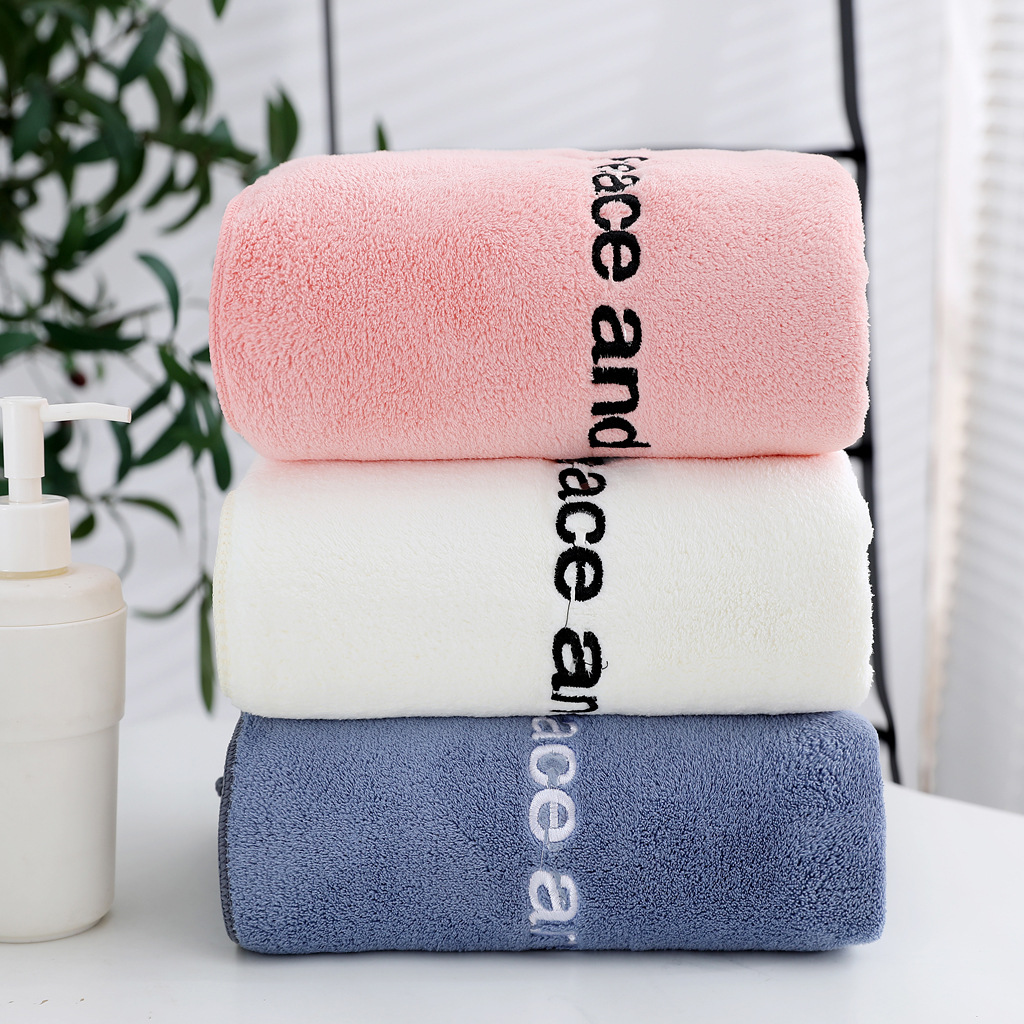 High Density Coral Fleece Towel Can Be Cut Locked and Wrapped Superfine Fiber Beauty Gift Present Towel Customized Whole