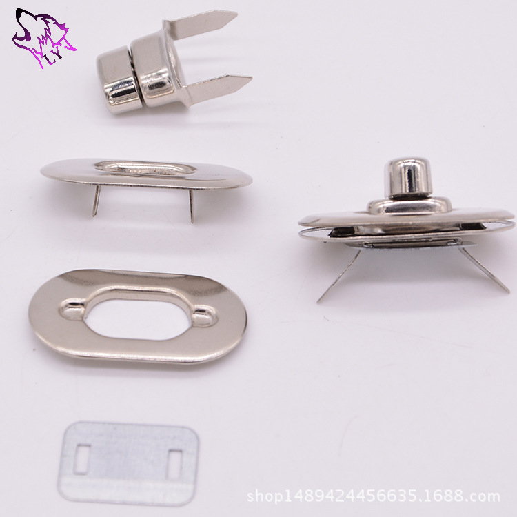 Factory in Stock Supply Latch of Bags and Suitcases Flat-Screen Lock Metal Lock Catch Horn Button Quantity Discount