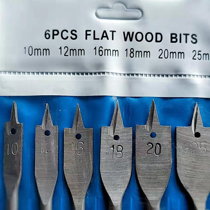 Drill 6pc Hanging Bag Package Carpentry Drill Lock Hole Drill Hexagonal Handle Woodworking Hole Saw Wood Board Punching