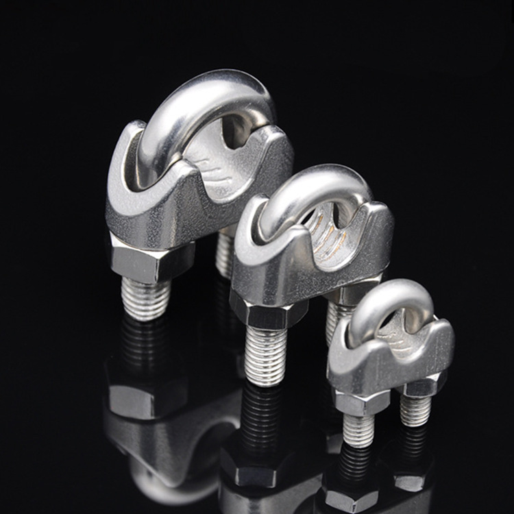 304 Stainless Steel Wire Rope Chuck Steel Wire Chuck U-Clip Lock String Clip Each Model