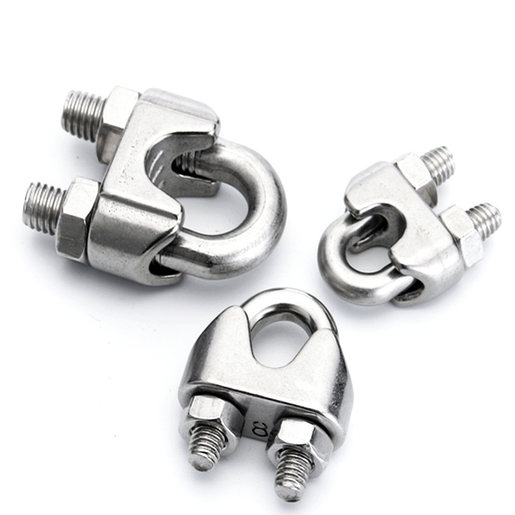 304 Stainless Steel Wire Rope Chuck Steel Wire Chuck U-Clip Lock String Clip Each Model